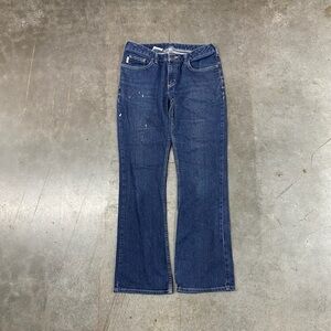 Carhartt WB041 Original Fit Denim Jeans Blue Workwear Women’s Size 10x32